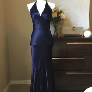 Midnight Hour! Sexy and Sleek Deep Blue Evening Dress